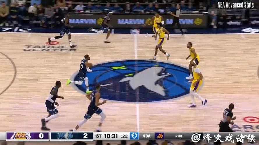 詹姆斯缺阵浓眉23+11拉塞尔5分 湖人负森林狼 詹姆斯缺阵浓眉23+11拉塞尔5分 湖人负森林狼